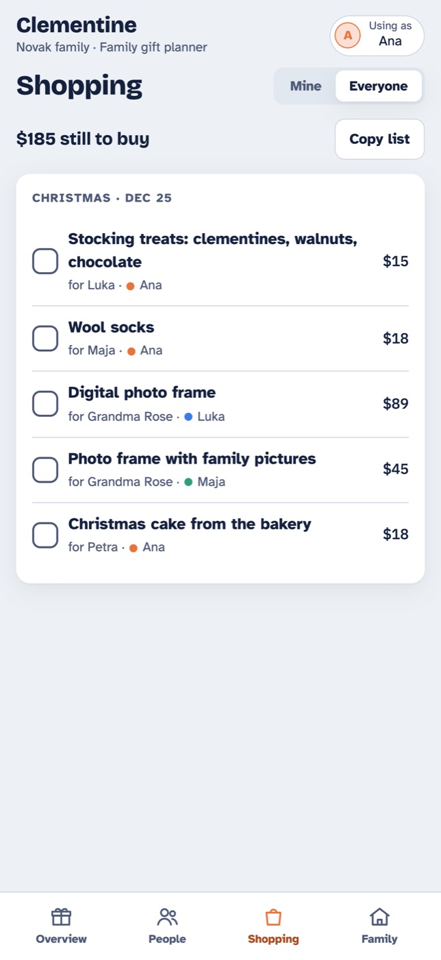 Shop by gift day